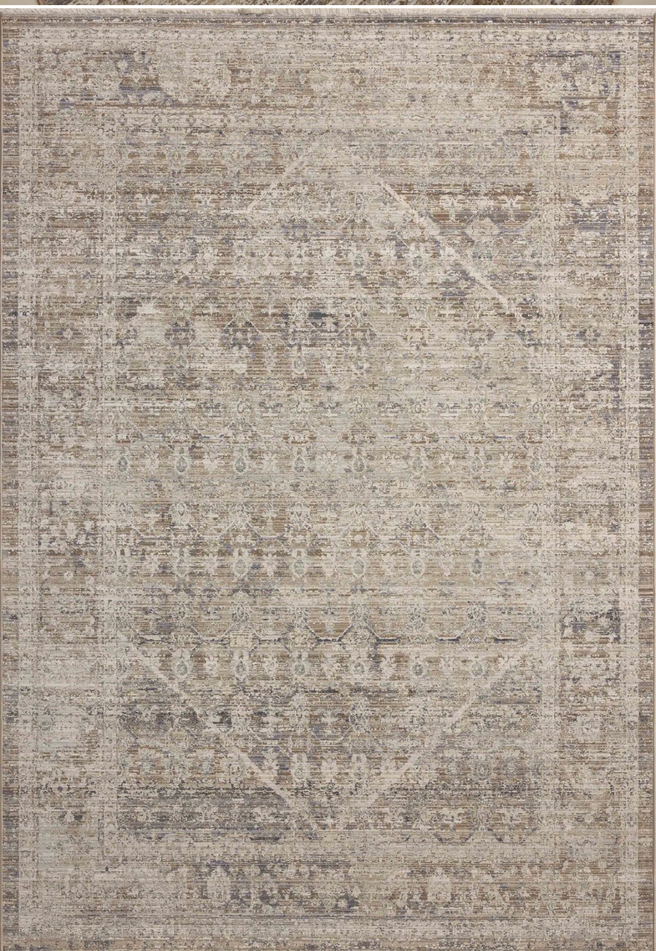 Slate/Natural Area Rug 7’10” x 10’