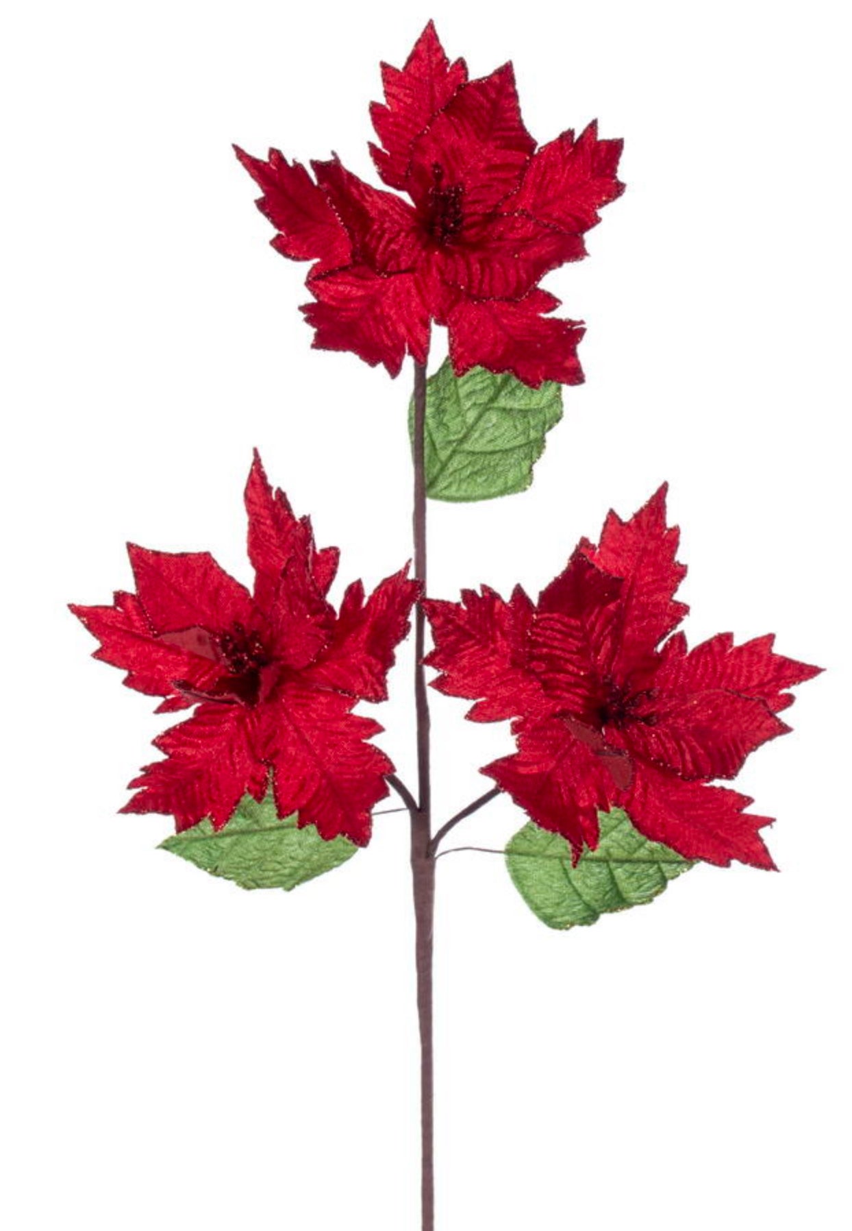 26” Red Velvet Trio Razor 6” Poinsettia