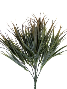 15” Cattail Grass- Green/Orange