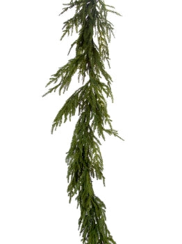 6’ Fir Garland Real Touch- Green