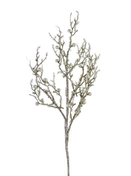 19” Icicle Twig Bundle with Pearl Accents- Brown