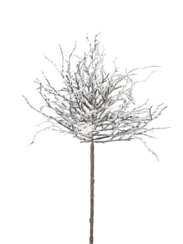 21” Snowy Bush- Brown/White