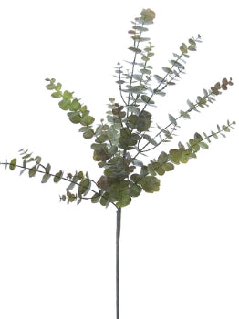 44” Eucalyptus Spray- Green/Burgundy