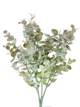 13” Eucalyptus Bush- Burgundy/Green